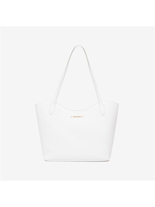 borsa tote da donna in pelle bianca NERO GIARDINI | E543915D707